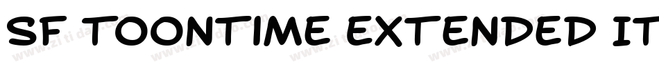 SF Toontime Extended Italic字体转换